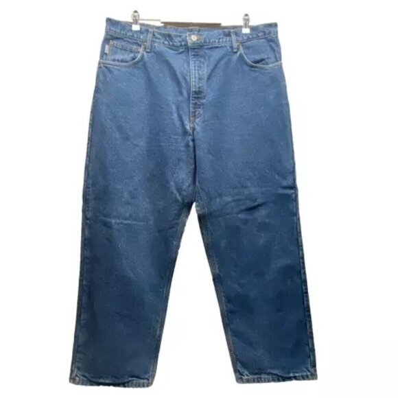 Carhartt Jeans Men's 42 X 30 5 Pocket Medium Wash Straight Leg EUC - Picture 1 of 15
